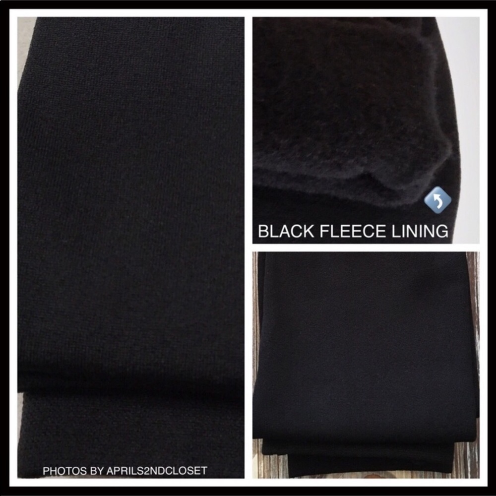 STEVE MADDEN BLACK FLEECE LINED LEGGINGS A3C - Picture 5 of 16